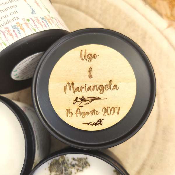 bomboniera candela prima cominione